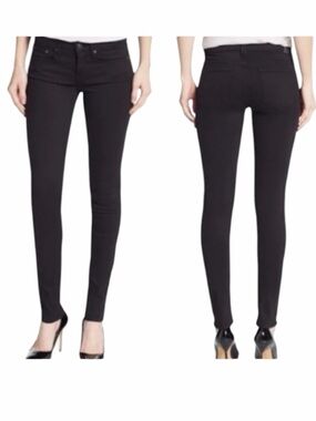 Vince‎ Women's Black Coated Dylan Skinny Ankle Jeans Size 26 NWOT